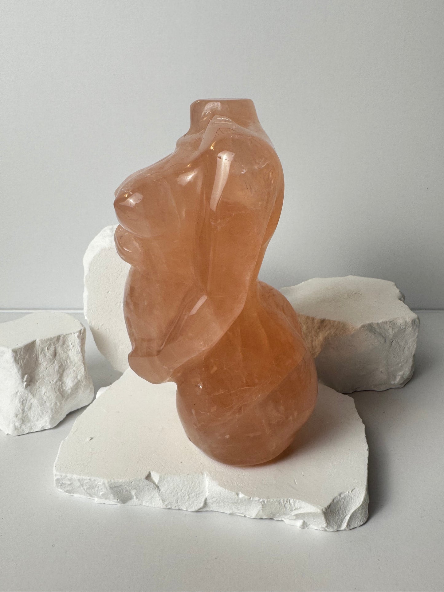 XL Rosenquarz – Schwangeren Body