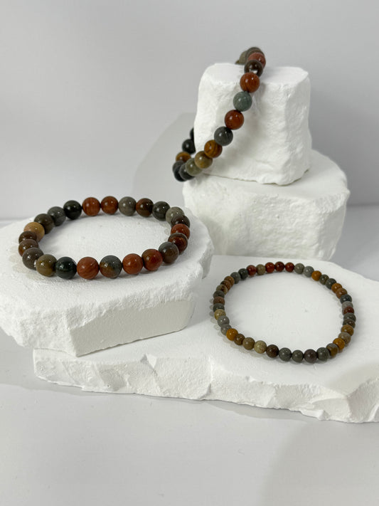 Polychrome Jasper Bracelet – “When primal power becomes colorful”