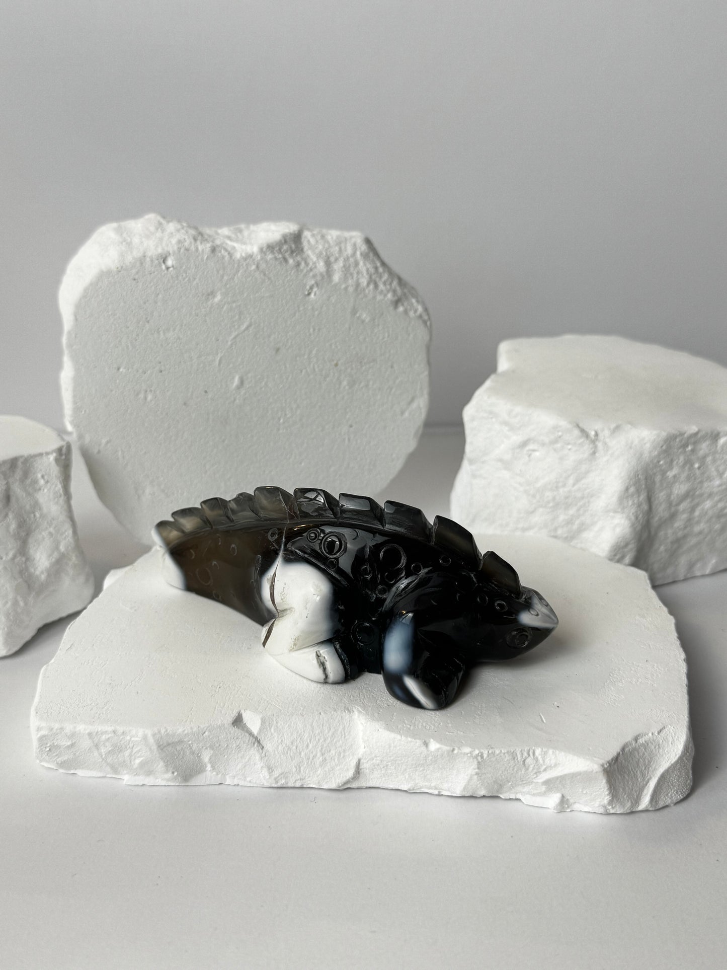 Orca Achat – Echse Carving