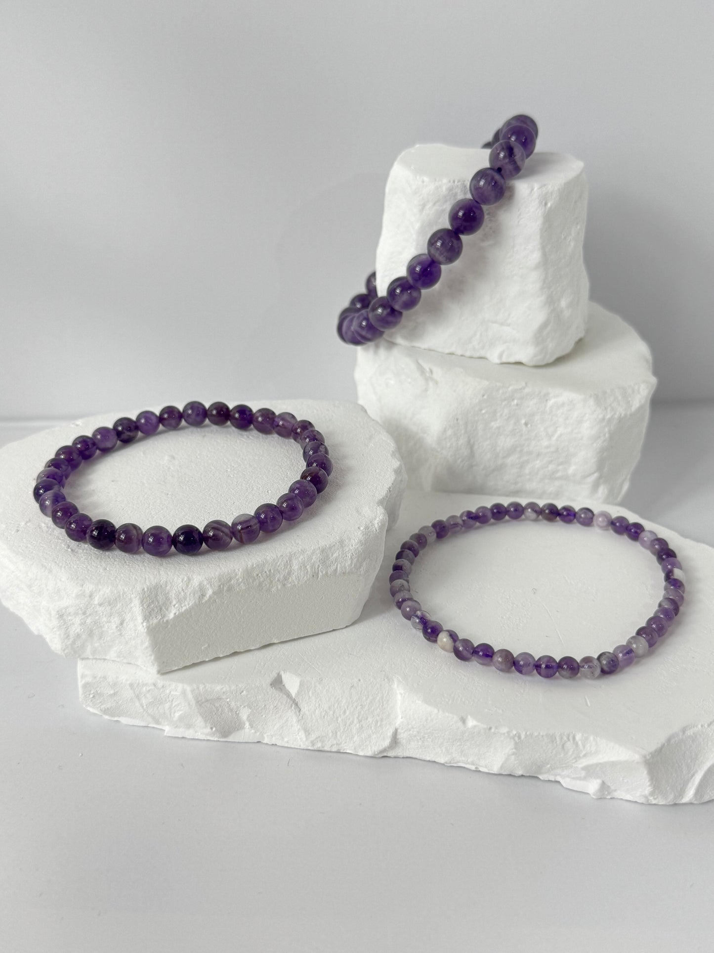 Chevron Amethyst Bracelet – “When vision and protection unite”