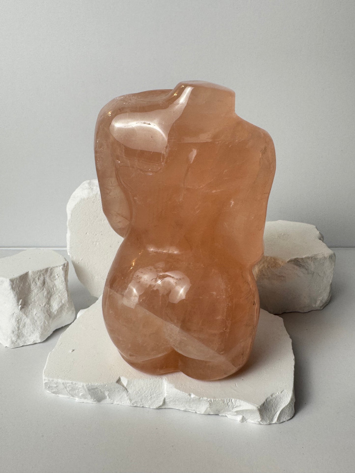 XL Rosenquarz – Schwangeren Body