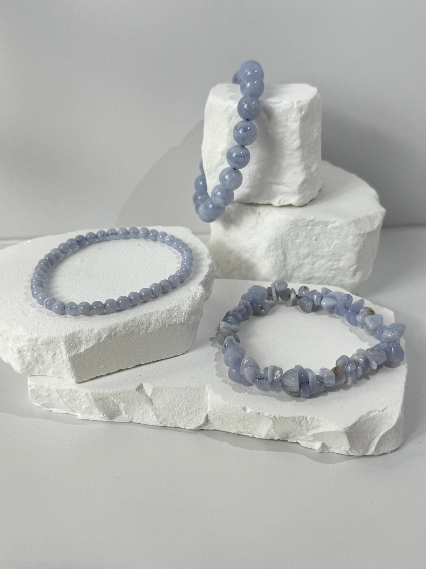 Blue Lace Agate Bracelet – “If you seek peace, gentleness, and inner clarity”
