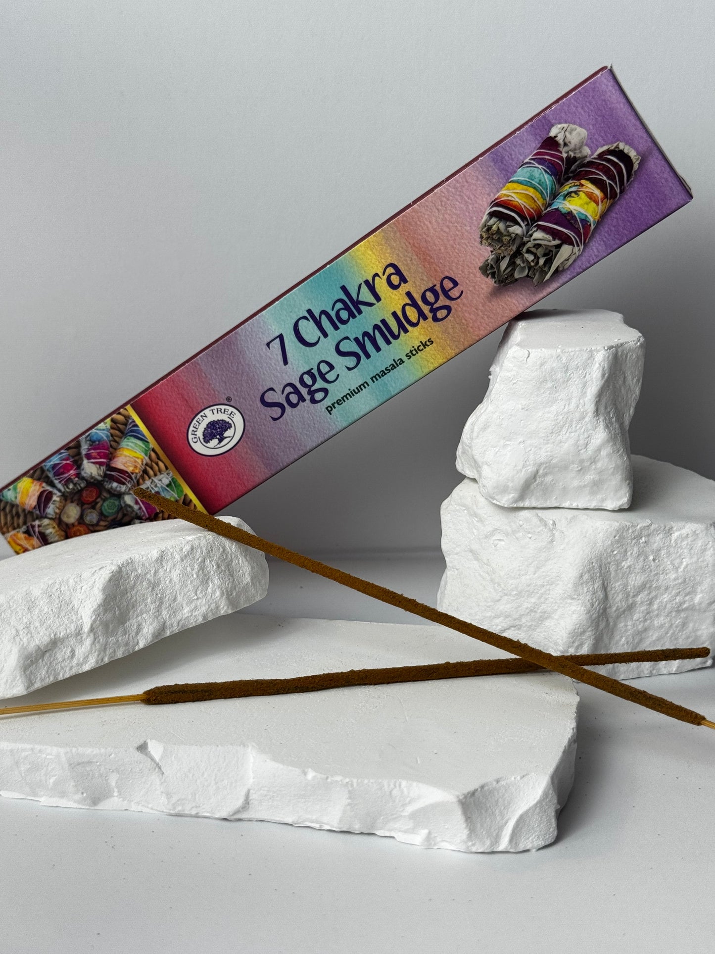 7 Chakra Sage Smudge – Premium Masala Sticks
