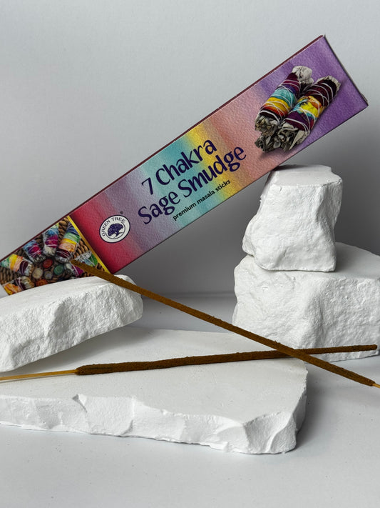 7 Chakra Sage Smudge – Premium Masala Sticks