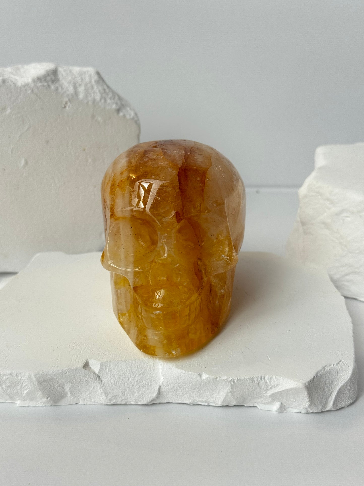 Golden Healer – Skull Carving