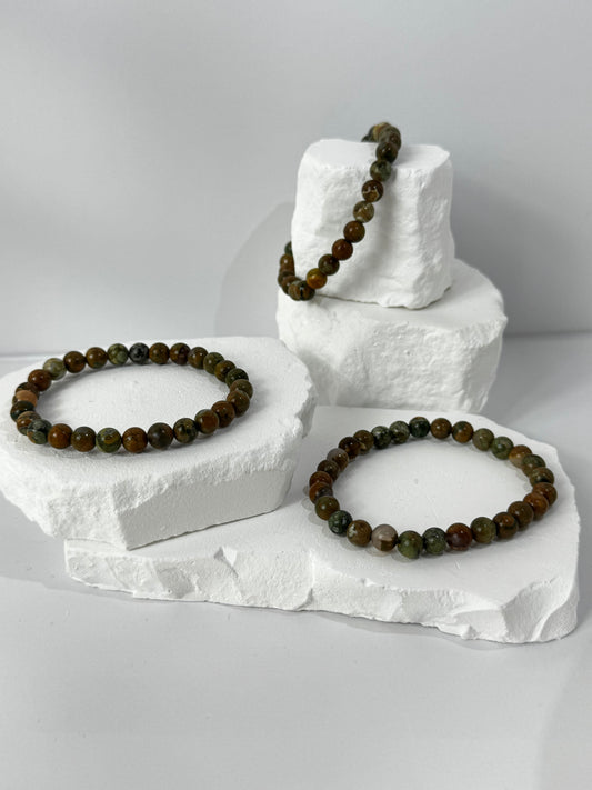 Rainforest Jasper Bracelet – “When nature speaks through you”