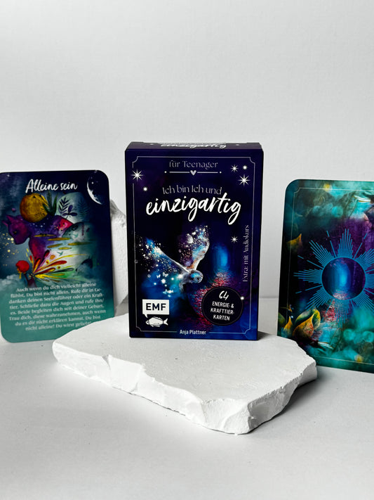 Ich bin Ich und einzigartig – 64 Energie- & Krafttierkarten für Teenager