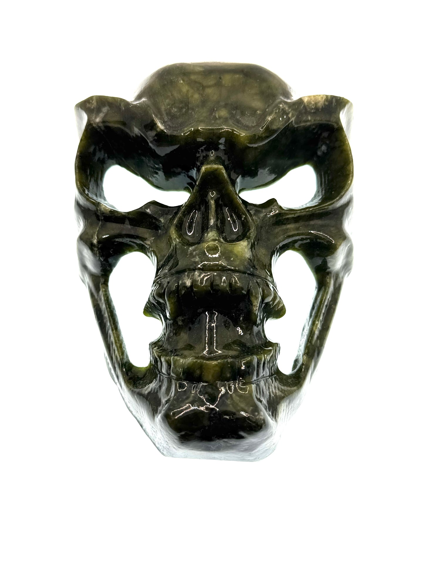 💀 Serpentin Skull Maske – Carving