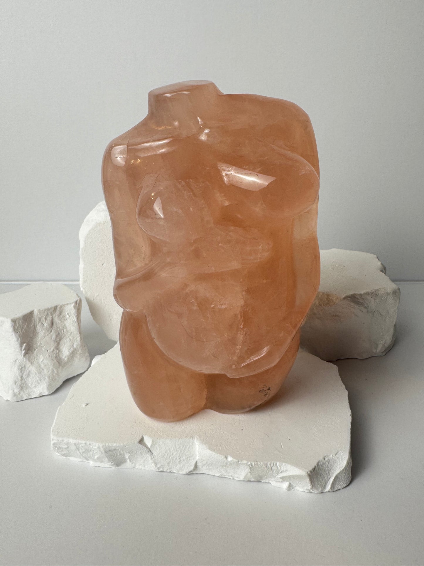 XL Rosenquarz – Schwangeren Body