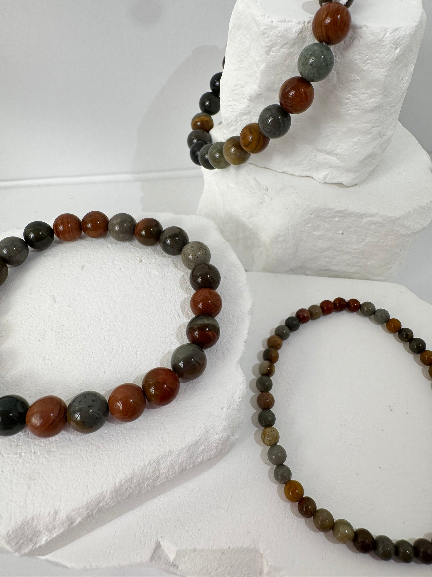 Polychrome Jasper Bracelet – “When primal power becomes colorful”