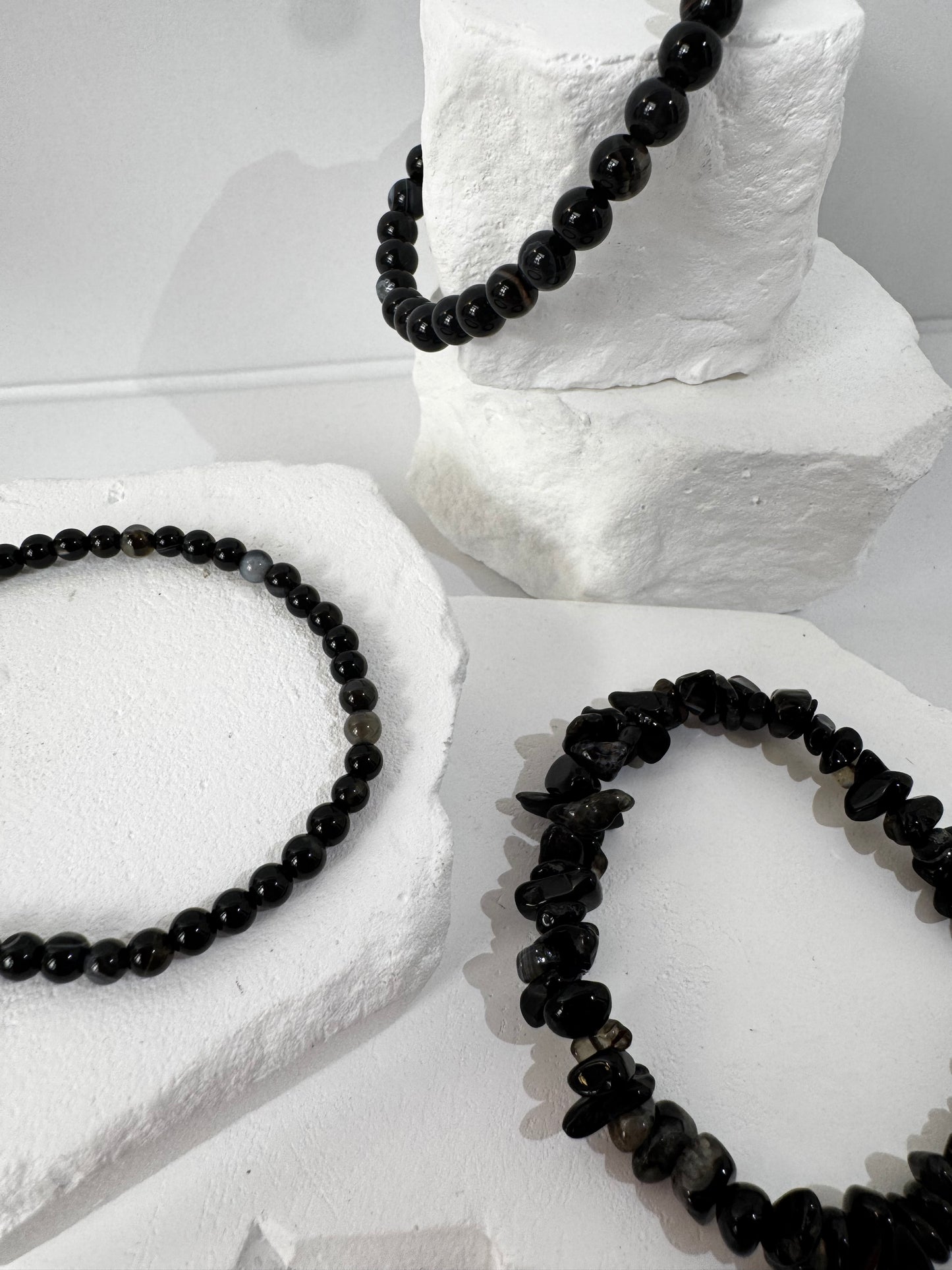 Schwarzer Achat Armband – „Wenn du Schutz, Erdung und innere Stabilität brauchst“