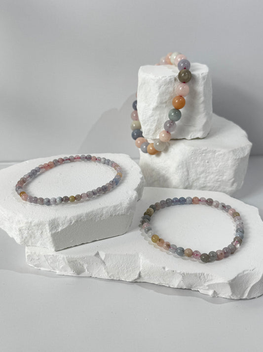 Morganite Bracelet – “If you seek true heart connection, soul love, and emotional balance”