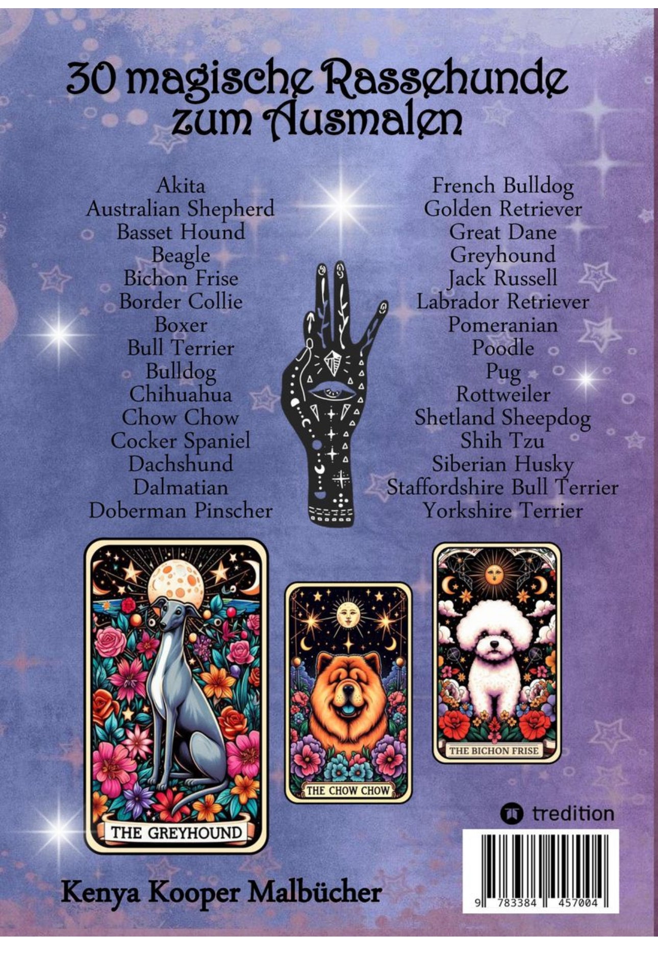 Das Tarot Karten Malbuch – Hunde – Ausmalbuch