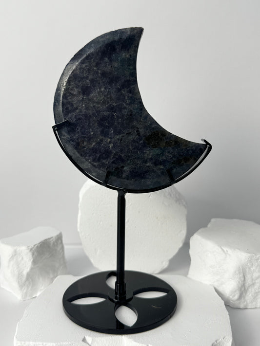 Iolith (Cordierit) Mond – mit Stand